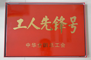 平潭分公司技術管理部-2015年中華全國總工會“工人先鋒號”獎牌